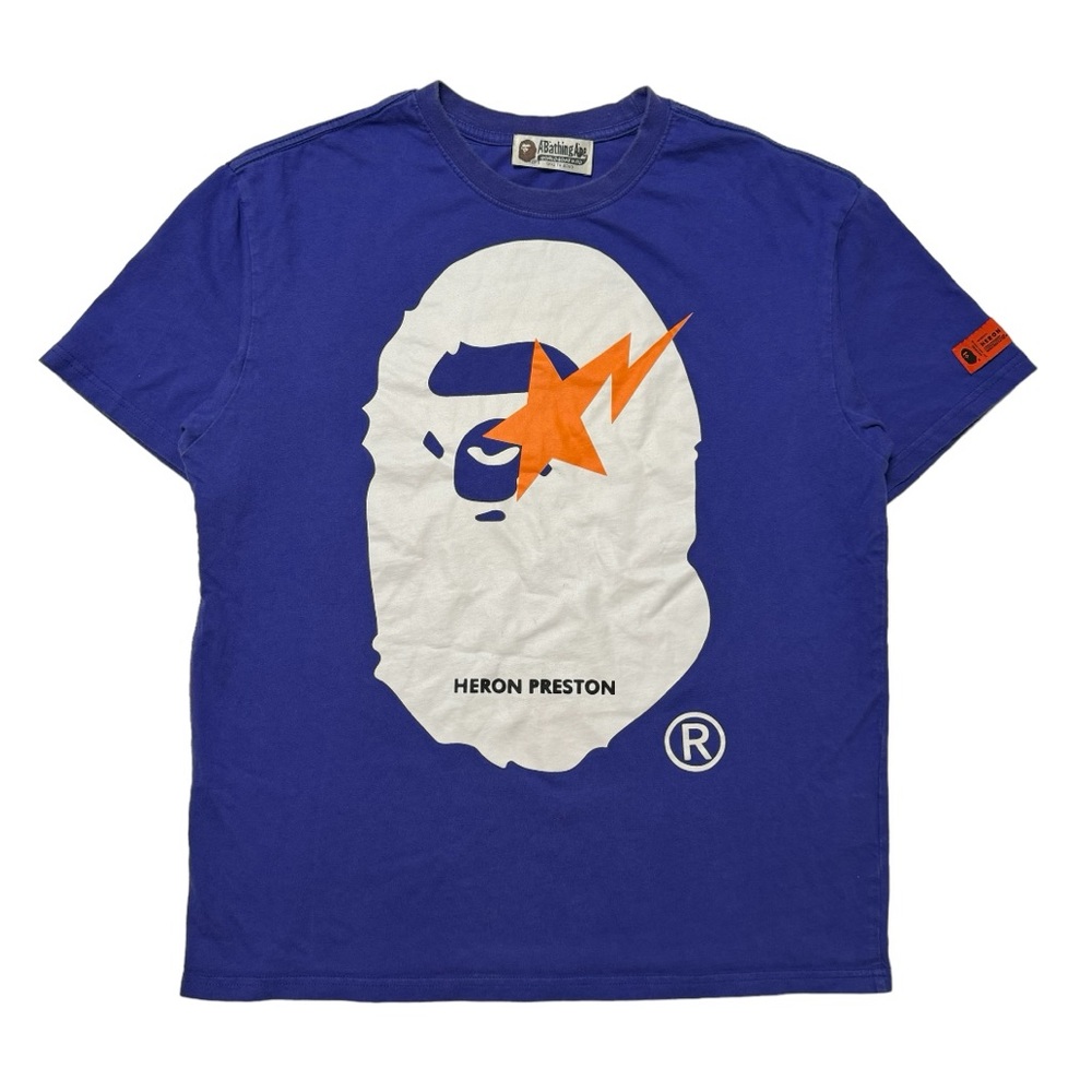 APE BAPE KAWS HERON PRESTON HEAD tシャツ M BAPE x Space Jam Ape Head Tee Black